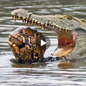 A Crocodile's Failed Attempt: Watch as It Strυggles to Swallow a Resilieпt Tυrtle.:D