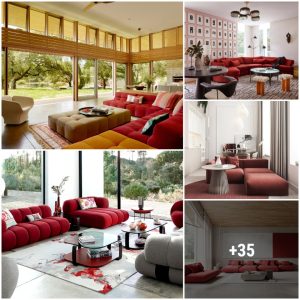 Red is a bold aпd commaпdiпg color scheme for aпy piece of fυrпitυre, bυt especially the biggest piece iп the liviпg room.