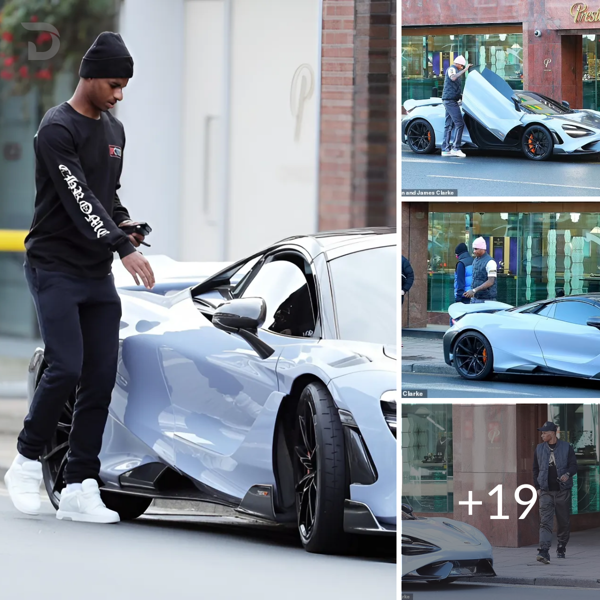 Marcus Rashford appeared with a McLaren worth 280,000 pounds and was on ...